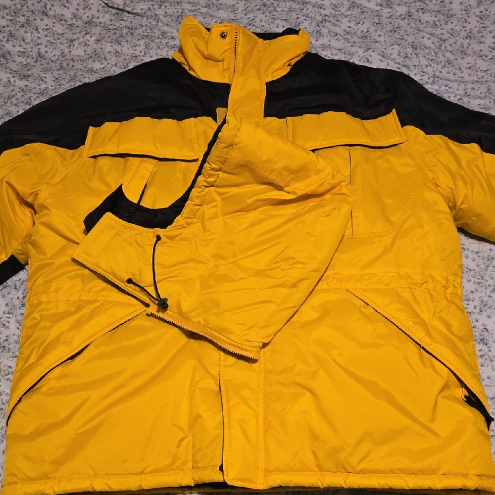 Athletic Works XL Yellow and Black 2 In 1 Jacket